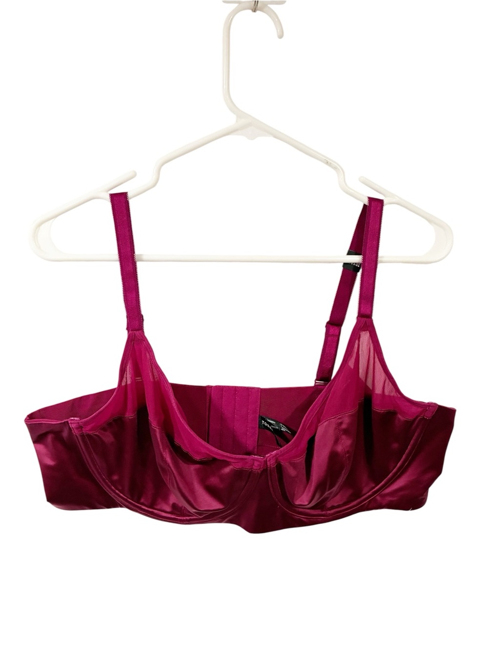 Torrid Plus Size Purple Balconette Unlined Shine Ballet Back Bra 44B NEW